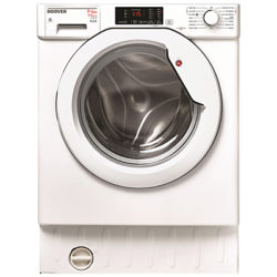 Hoover HBWD7514DA Integrated Washer Dryer, 7kg Wash/5kg Dry Load, A Energy Rating, 1400rpm Spin, White